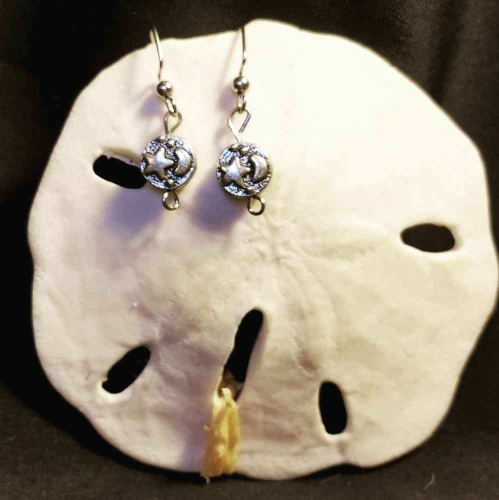 Moon and Star Earrings